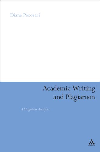 Academic Writing And Plagiarism A Linguistic Analysis 1st Edition Diane Pecorari