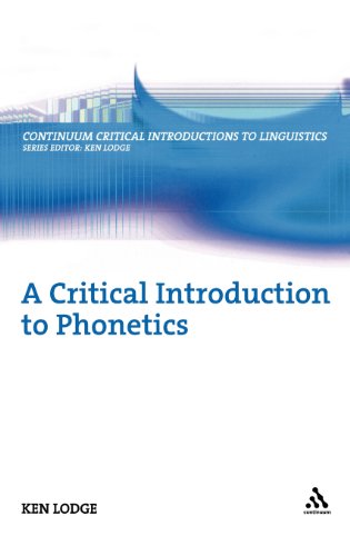 A Critical Introduction To Phonetics K R Lodge
