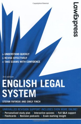 English Legal System 3rd Revised Edition Stefan Fafinski Emily Finch