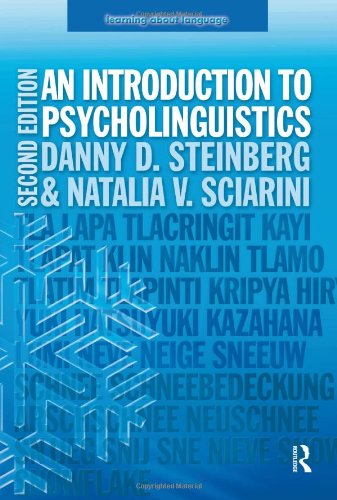 An Introduction To Psycholinguistics 2nd Edition Danny D Steinberg Natalia V Sciarini