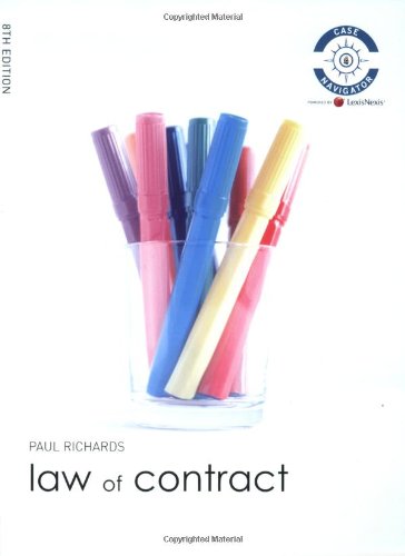 Law Of Contract 8th Edition Paul Richards