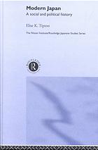 Modern Japan A Social And Political History Elise K Tipton