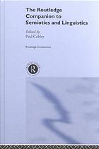 Routledge Companion To Semiotics And Linguistics Paul Cobley