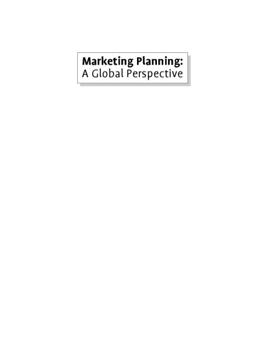 Marketing Planning A Global Perspective Svend Hollensen