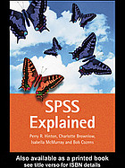Spss Explained Perry R Hinton Et Al