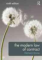 The Modern Law Of Contract Richard Stone
