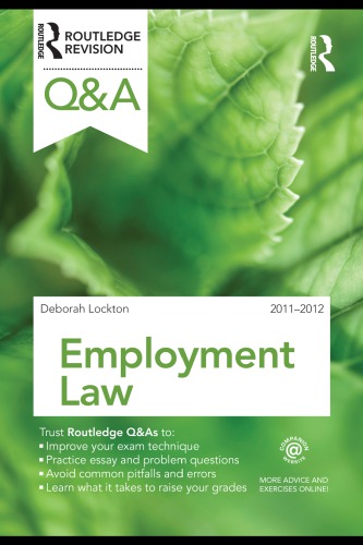 Q A Employment Law 20112012 Deborah Lockton