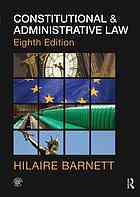 Constitutional Administrative Law Hilaire Barnett Robert Jago