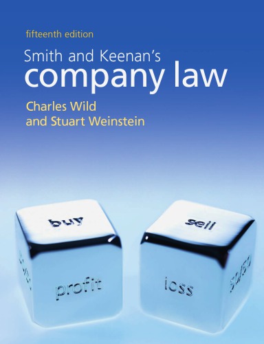 Smith And Keenans Company Law Charles Wild College Teacher Stuart Weinstein
