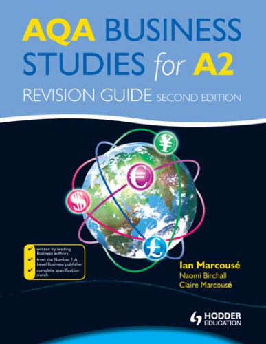 Aqa Business Studies For A2 Revision Guide Ian Marcouse Naomi Birchall Claire Marcouse