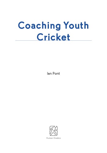 Coaching Youth Cricket Ian Pont