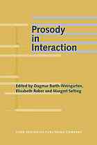 Prosody In Interaction Dagmar Barthweingarten Elisabeth Reber Margret Selting