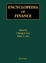 Encyclopedia Of Finance Chengfew Lee Alice C Lee Eds