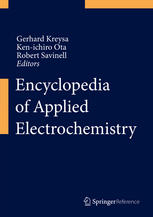 Encyclopedia Of Applied Electrochemistry 1st Edition Gerhard Kreysa