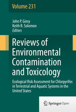 Ecological Risk Assessment For Chlorpyrifos In Terrestrial And Aquatic Systems In The United States 1st Edition John P Giesy