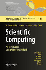Scientific Computing An Introduction Using Maple And Matlab 1st Edition Walter Gander