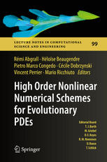 High Order Nonlinear Numerical Schemes For Evolutionary Pdes Proceedings Of The European Workshop Honom 2013 Bordeaux France March 1822 2013 1st Edition Rmi Abgrall