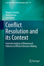 Conflict Resolution And Its Context From The Analysis Of Behavioural Patterns To Efficient Decisionmaking 1st Edition Davide Carneiro
