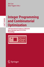 Integer Programming And Combinatorial Optimization 17th International Conference Ipco 2014 Bonn Germany June 2325 2014 Proceedings 1st Edition Jon Lee