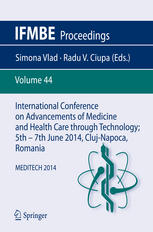 International Conference On Advancements Of Medicine And Health Care Through Technology 5th 7th June 2014 Clujnapoca Romania Meditech 2014 1st Edition Simona Vlad