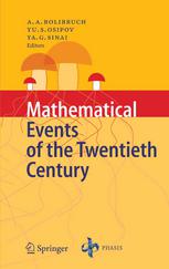 Mathematical Events Of The Twentieth Century Russia 2003 English Edition Published Jointly With Phasis A A Bolibruch