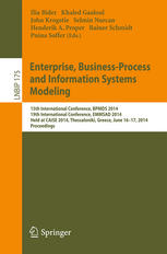 Enterprise Businessprocess And Information Systems Modeling 15th International Conference Bpmds 2014 19th International Conference Emmsad 2014 Held At Caise 2014 Thessaloniki Greece June 1617 2014 Proceedings 1st Edition Ilia Bider