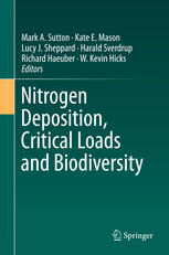 Nitrogen Deposition Critical Loads And Biodiversity 1st Edition Mark A Sutton