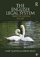 English Legal System 20112012 20112012 Gary Slapper David Kelly