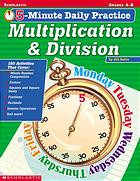 5minute Daily Practice Multiplication Division Jill Safro