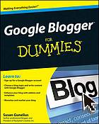 Google Blogger For Dummies Susan Gunelius