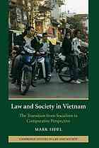Law And Society In Vietnam Mark Sidel