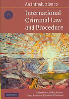 An Introduction To International Criminal Law And Procedure Robert Cryer Et Al
