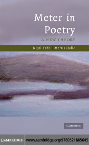 Meter In Poetry A New Theory Nigel Fabb Morris Halle