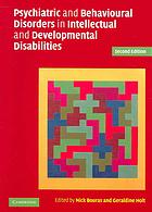 Psychiatric And Behavioural Disorders In Intellectual And Developmental Disabilities Nick Bouras Geraldine Holt