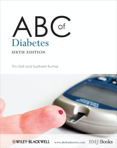 Abc Of Diabetes 6th Ed Tim A Holt Sudhesh Kumar Peter J Watkins