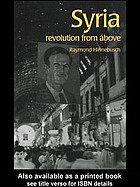 Syria Revolution From Above Raymond A Hinnebusch