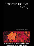 Ecocriticism Greg Garrard