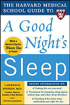The Harvard Medical School Guide To A Good Nights Sleep Lawrence Epstein Steven Mardon