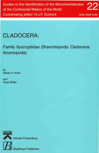 Cladocera Family Ilyocryptidae Branchiopoda Cladocera Anomopoda Alexey A Kotov Pavel Stifter