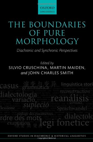 The Boundaries Of Pure Morphology Diachronic And Synchronic Perspectives Silvio Cruschina