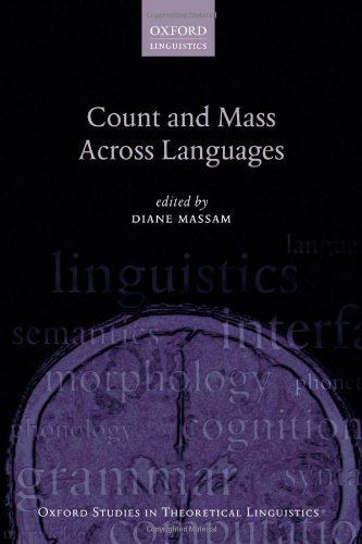 Count And Mass Across Languages Diane Massam