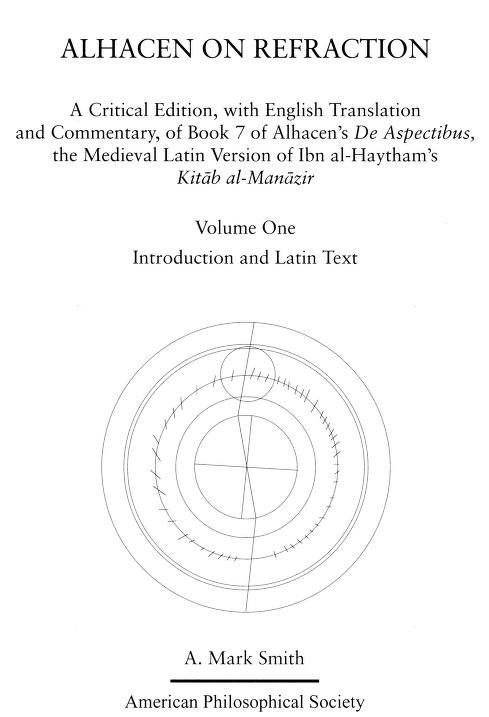 Alhacen On The Principles Of Reflection Alhazen Lbn Alhaytham