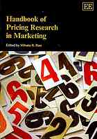 Handbook Of Pricing Research In Marketing Vithala R Rao
