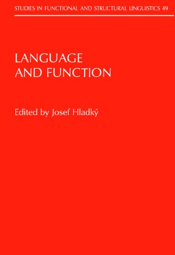 Language And Function To The Memory Of Jan Firbas 1st Josef Hladk Ed