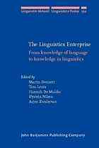 The Linguistics Enterprise Martin Everaert Tom Lentz Hannah De Mulder