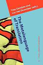 The Metalanguage Of Translation Yves Gambier Luc Van Doorslaer