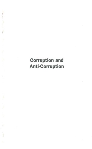 Corruption And Anticorruption Peter Larmour Nick Wolanin