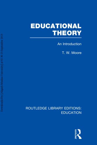 Educational Theory Terence W Moore