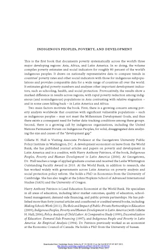 Indigenous Peoples Poverty And Human Development In Latin America Hardcover Harry Anthony Patrinos
