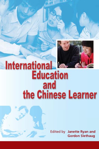 International Education And The Chinese Learner Janette Ryan